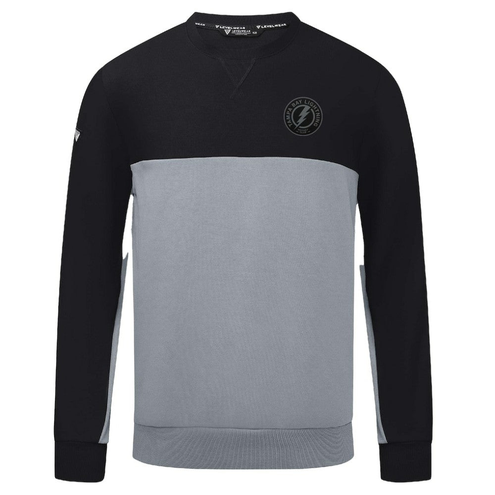 Tampa Bay Lightning Levelwear Legacy Nightfall Pullover Sweatshirt - Black/Gray - NHL
