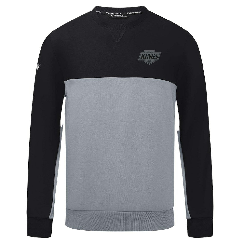 Los Angeles Kings Levelwear Legacy Nightfall Pullover Sweatshirt - Black/Gray - NHL