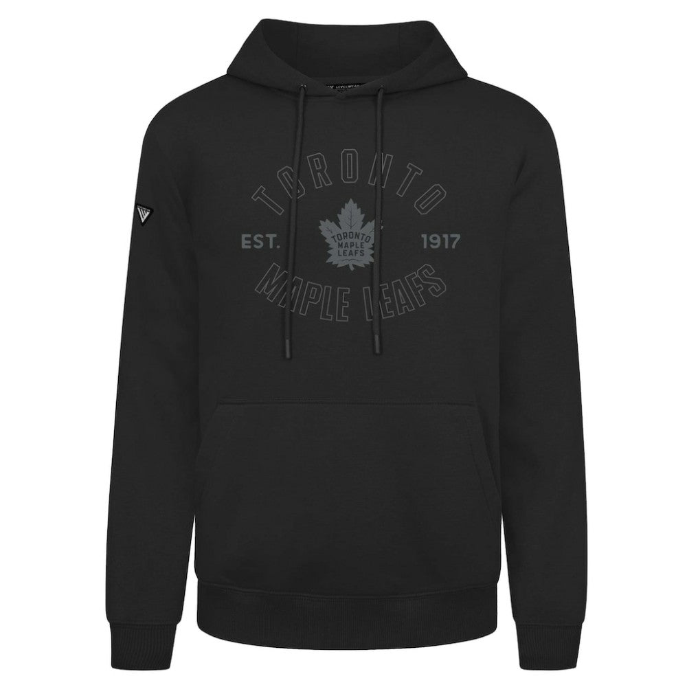 Toronto Maple Leafs Levelwear Podium Abyssal Pullover Hoodie - Black - NHL