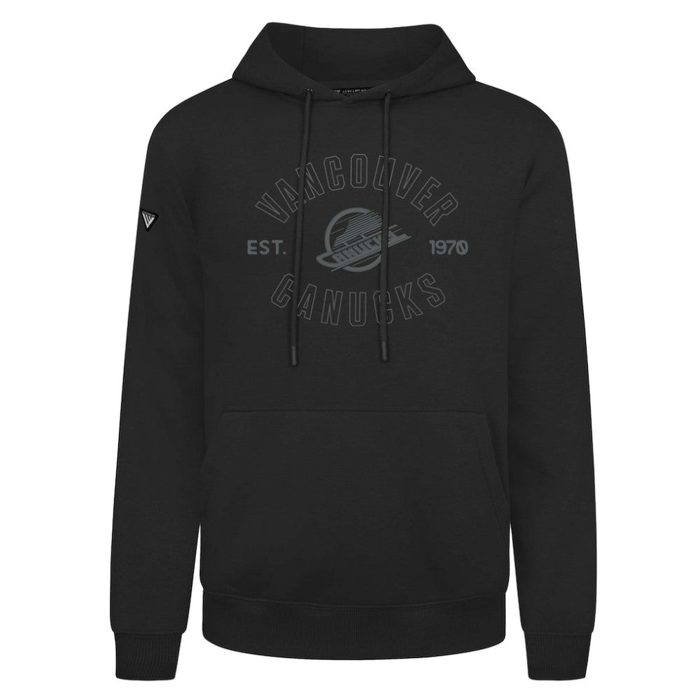 Vancouver Canucks Levelwear Podium Abyssal Pullover Hoodie - Black - NHL