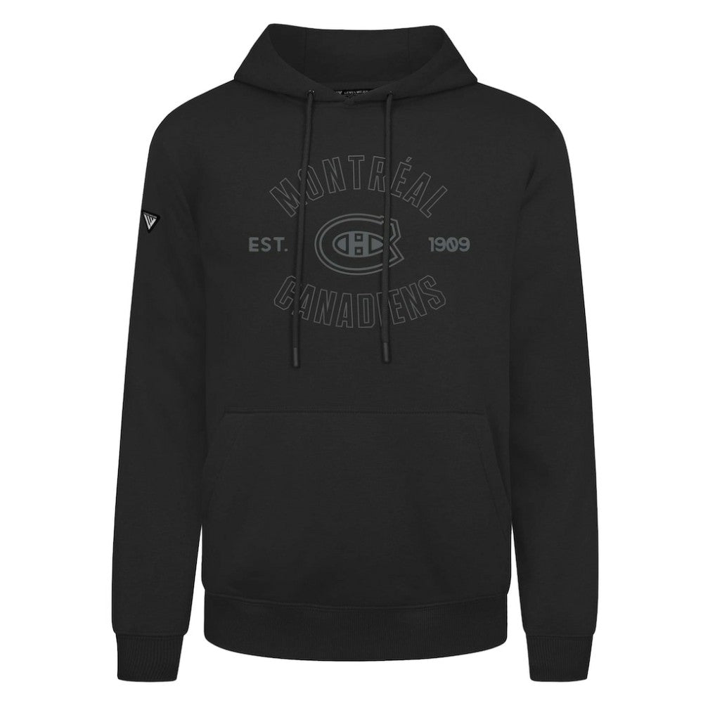 Montreal Canadiens Levelwear Podium Abyssal Pullover Hoodie - Black - NHL