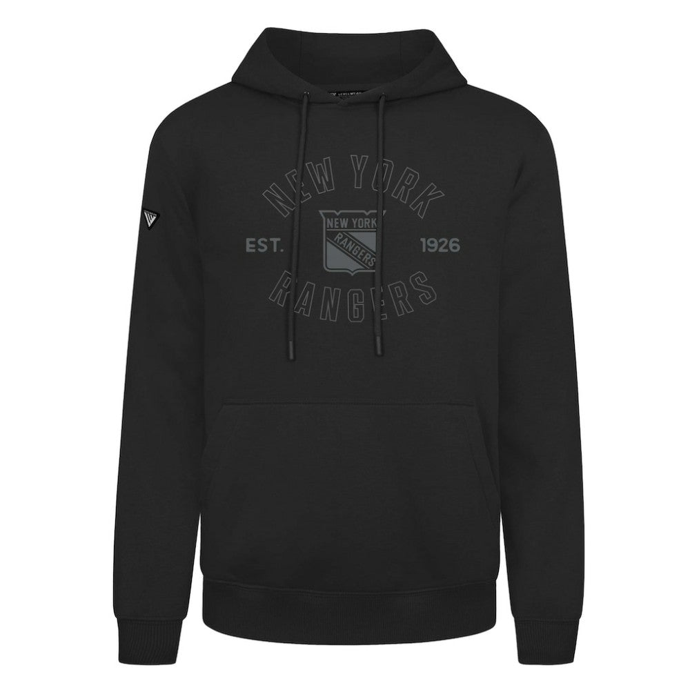 New York Rangers Levelwear Podium Abyssal Pullover Hoodie - Black - NHL