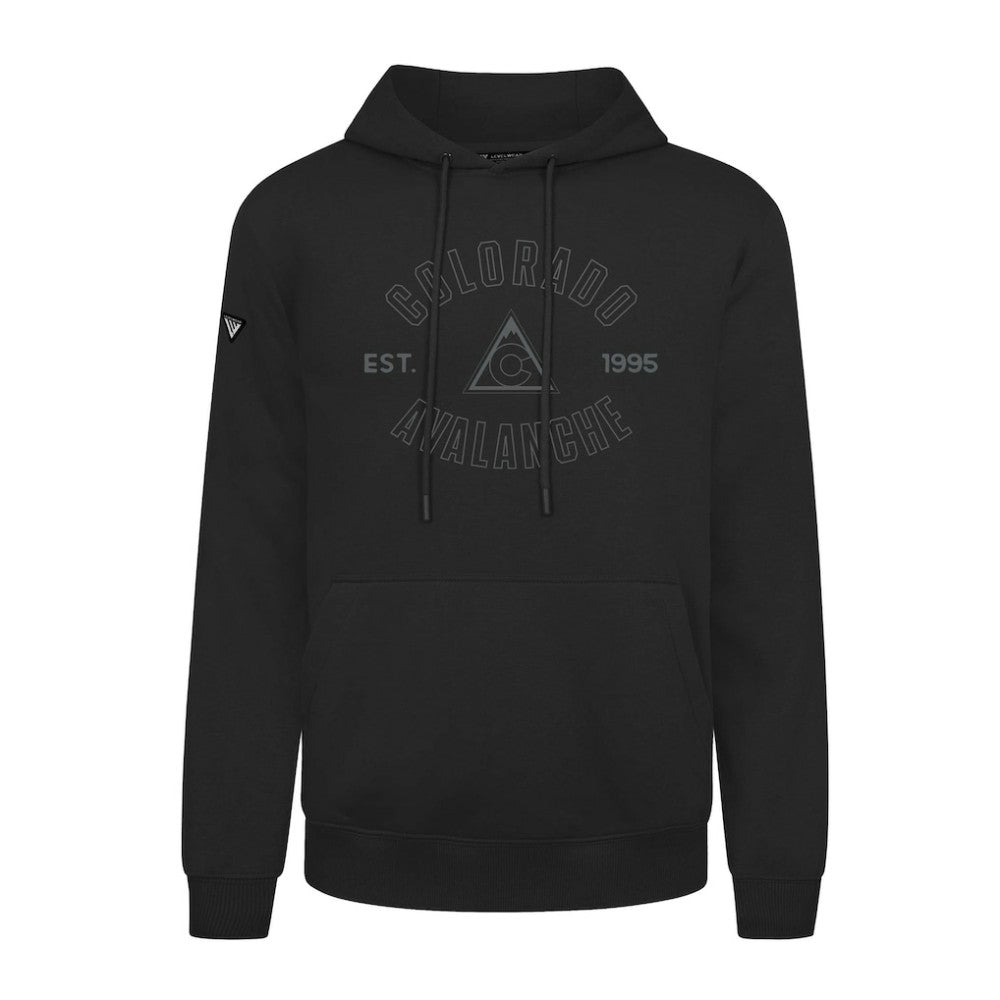 Colorado Avalanche Levelwear Podium Abyssal Pullover Hoodie - Black - NHL