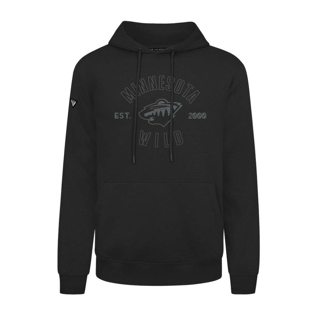 Minnesota Wild Levelwear Podium Abyssal Pullover Hoodie - Black - NHL
