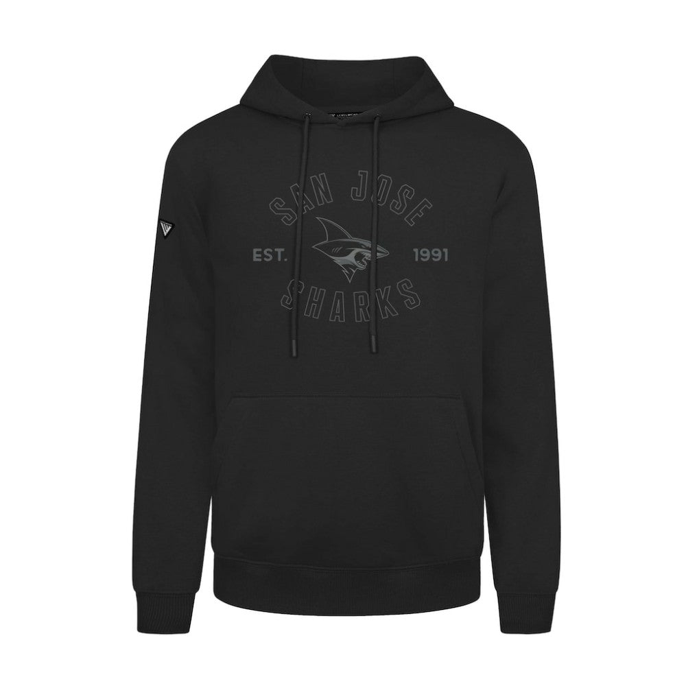 San Jose Sharks Levelwear Podium Abyssal Pullover Hoodie - Black - NHL