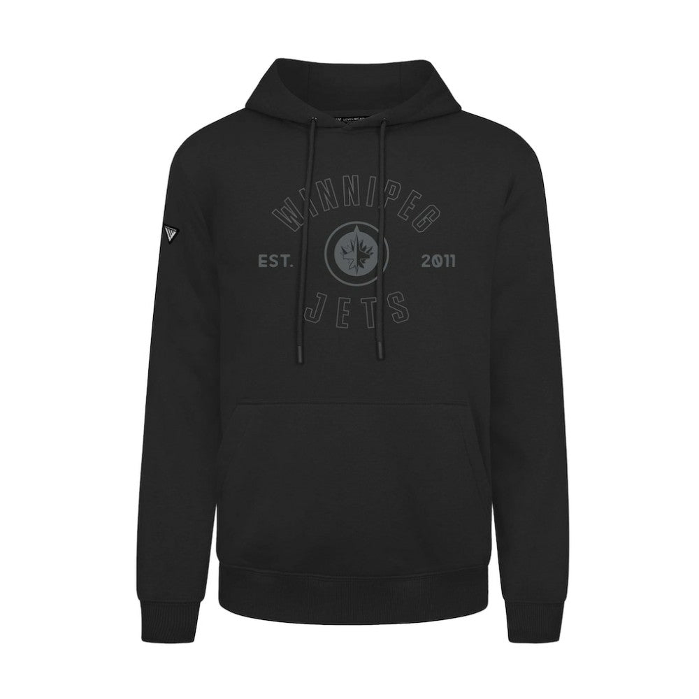 Winnipeg Jets Levelwear Podium Abyssal Pullover Hoodie - Black - NHL