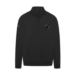 New Jersey Devils Levelwear Murray Nightfall Quarter-Zip Jacket - Black - NHL