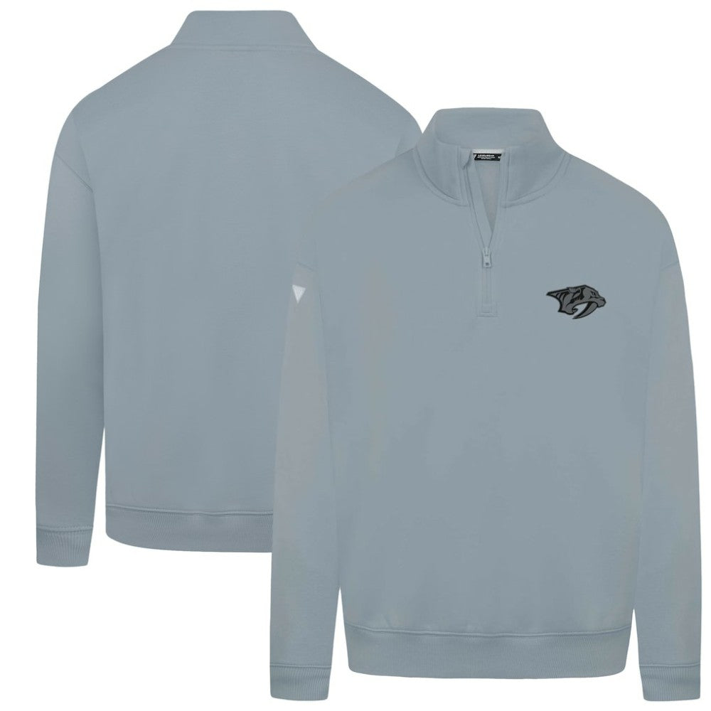 Nashville Predators Levelwear Murray Nightfall Quarter-Zip Jacket - Gray - NHL