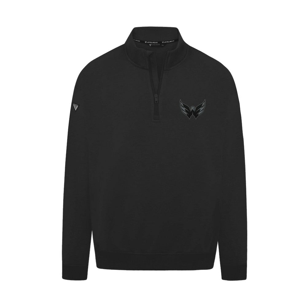 Washington Capitals Levelwear Murray Nightfall Quarter-Zip Jacket - Black - NHL