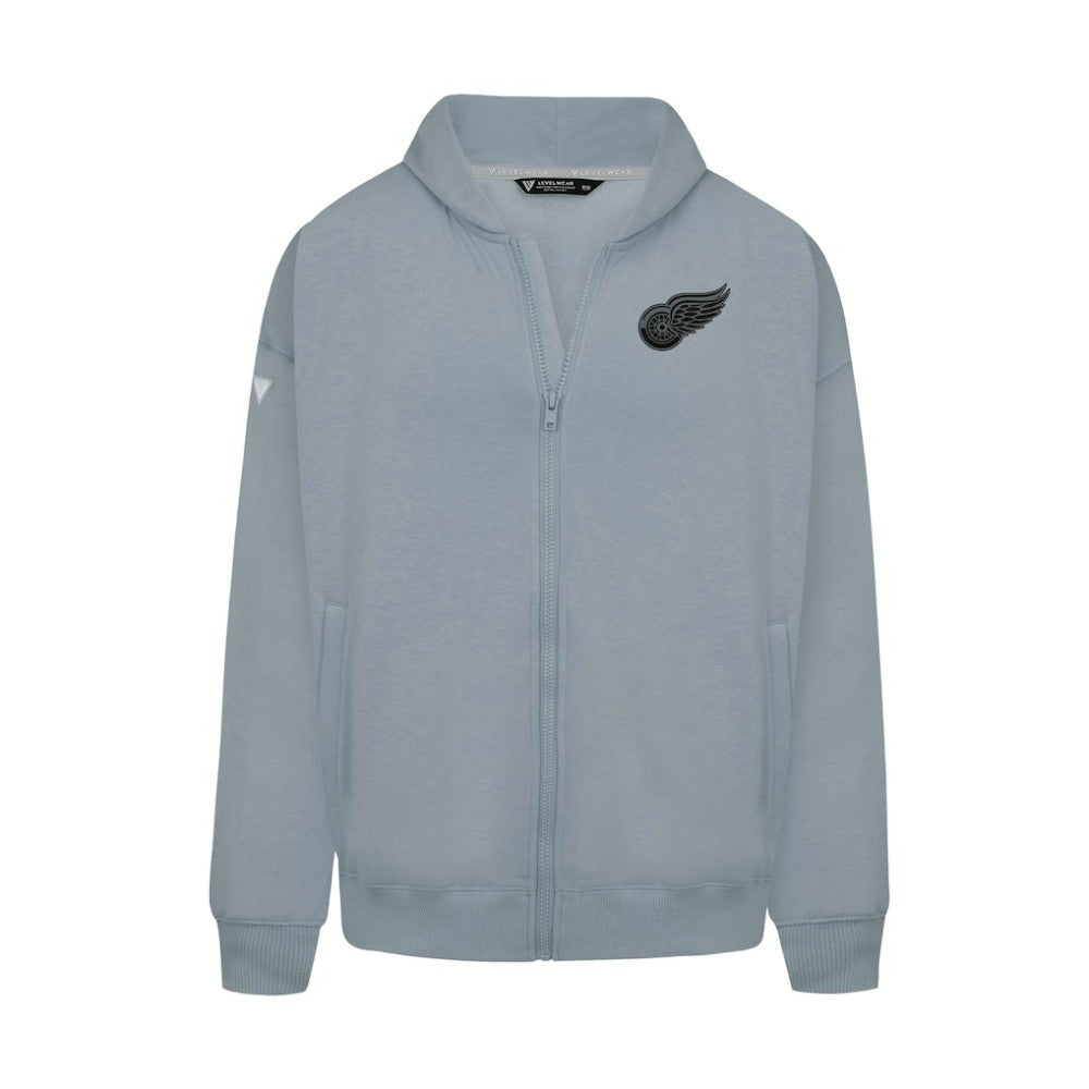 Detroit Red Wings Levelwear Uphill Abyssal Full-Zip Hoodie - Gray - NHL