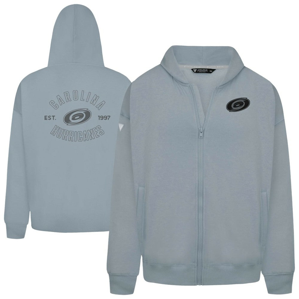 Carolina Hurricanes Levelwear Uphill Abyssal Full-Zip Hoodie - Gray - NHL