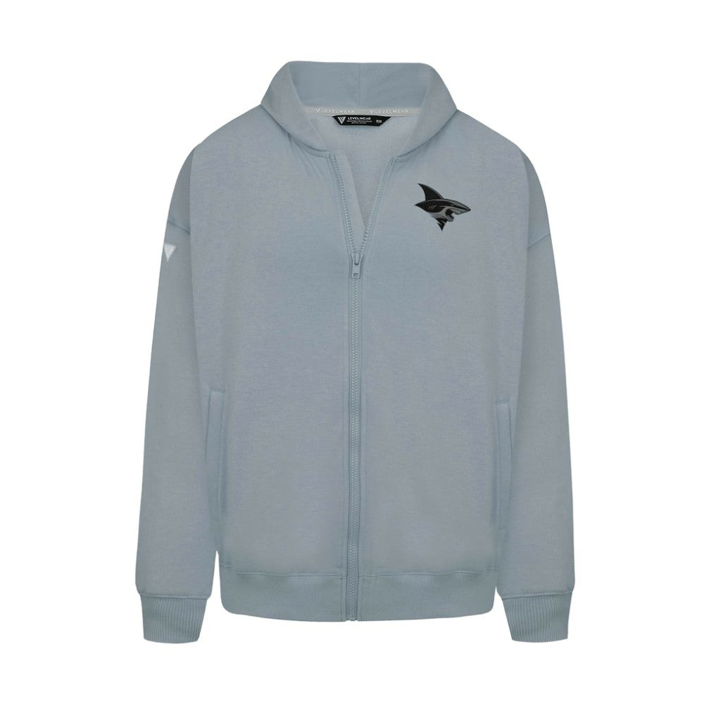 San Jose Sharks Levelwear Uphill Abyssal Full-Zip Hoodie - Gray - NHL