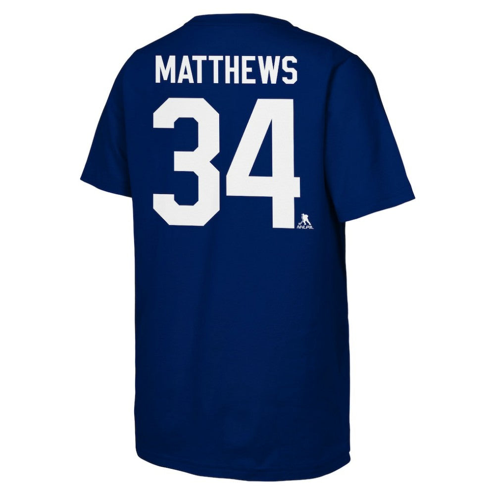 Auston Matthews Toronto Maple Leafs Outerstuff Youth Player Name & Number T-Shirt - Blue - NHL