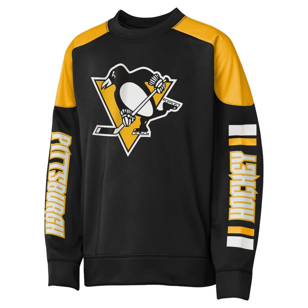 Sidney Crosby Pittsburgh Penguins Outerstuff Youth Best Defense Name & Number Crewneck Sweatshirt - Black - NHL