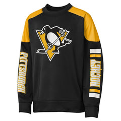 Sidney Crosby Pittsburgh Penguins Outerstuff Youth Best Defense Name & Number Crewneck Sweatshirt - Black - NHL