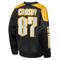 Sidney Crosby Pittsburgh Penguins Outerstuff Youth Best Defense Name & Number Crewneck Sweatshirt - Black - NHL