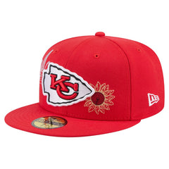 Kansas City Chiefs New Era State Stitch 59FIFTY Fitted Hat Red | NFL