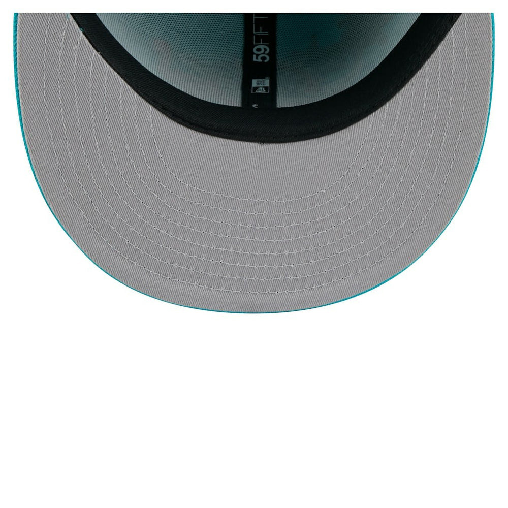Miami Dolphins New Era State Stitch 59FIFTY Fitted Hat Aqua | NFL