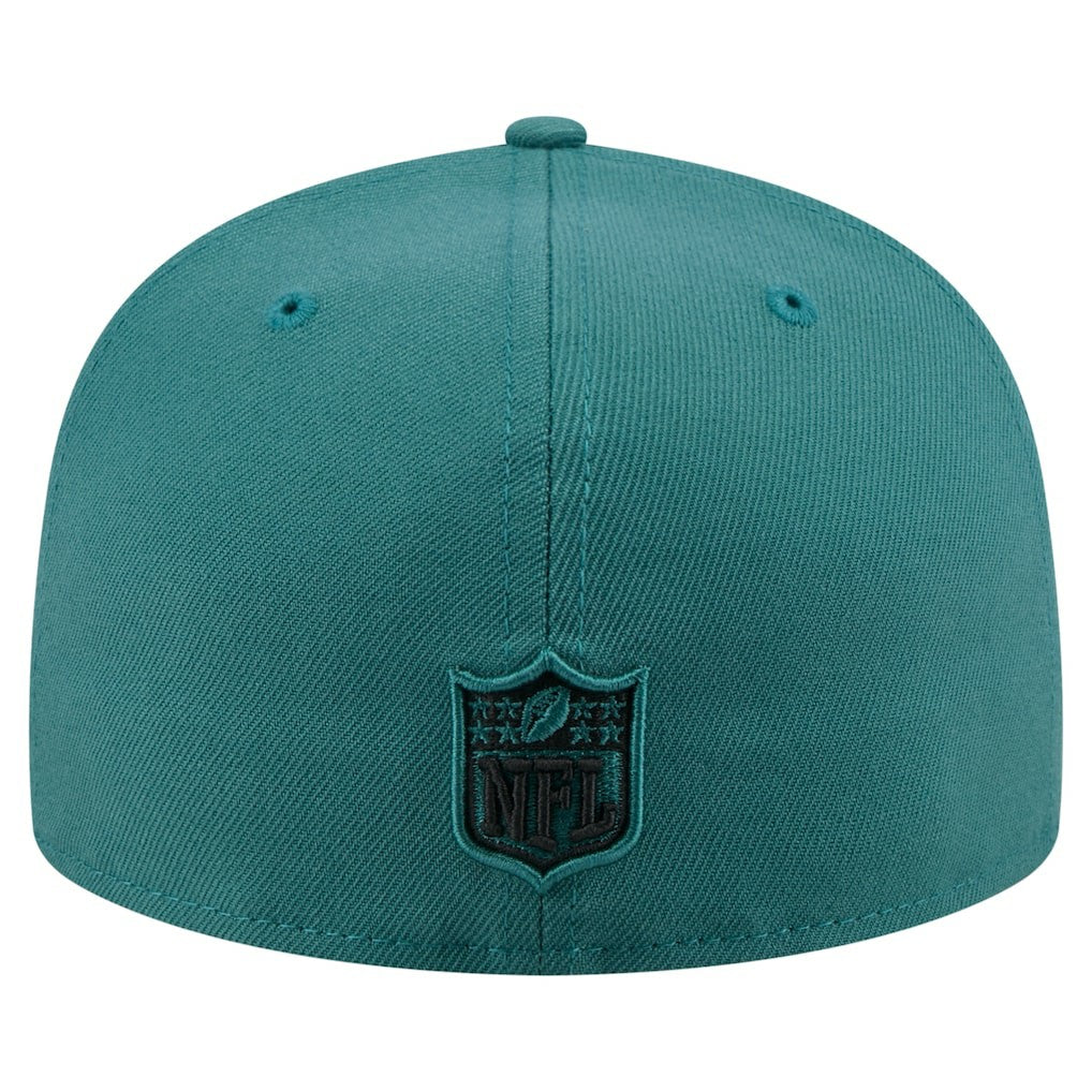 Philadelphia Eagles New Era State Stitch 59FIFTY Fitted Hat Midnight Green | NFL