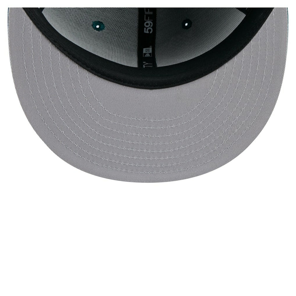 Philadelphia Eagles New Era State Stitch 59FIFTY Fitted Hat Midnight Green | NFL