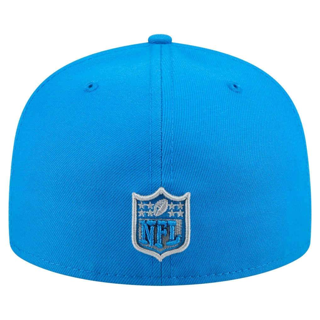 Detroit Lions New Era State Stitch 59FIFTY Fitted Hat Blue | NFL