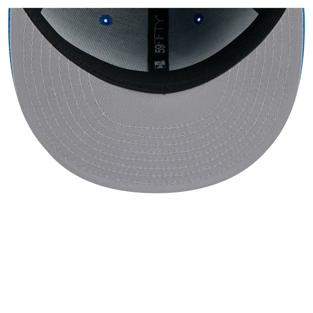Detroit Lions New Era State Stitch 59FIFTY Fitted Hat Blue | NFL