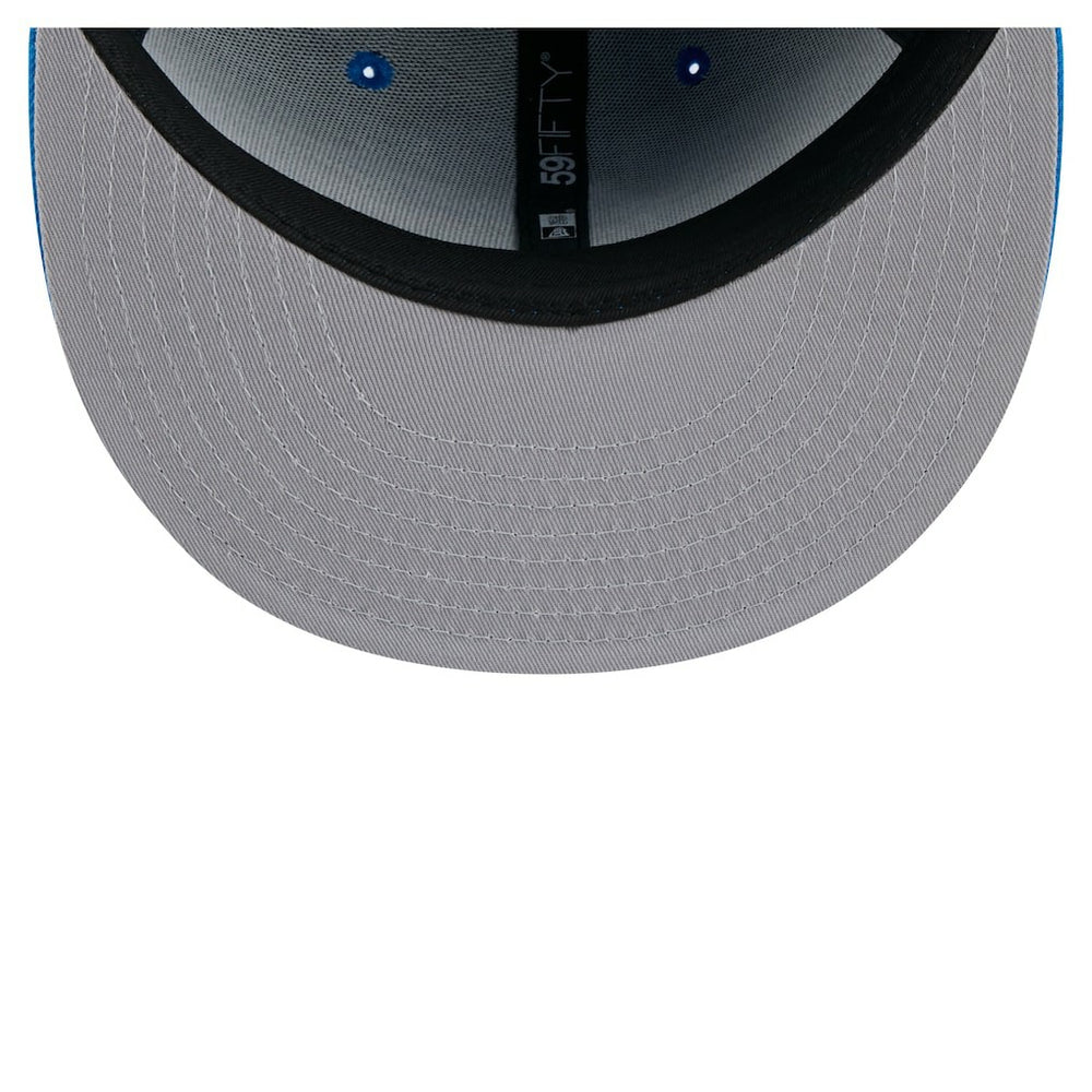 Detroit Lions New Era State Stitch 59FIFTY Fitted Hat Blue | NFL
