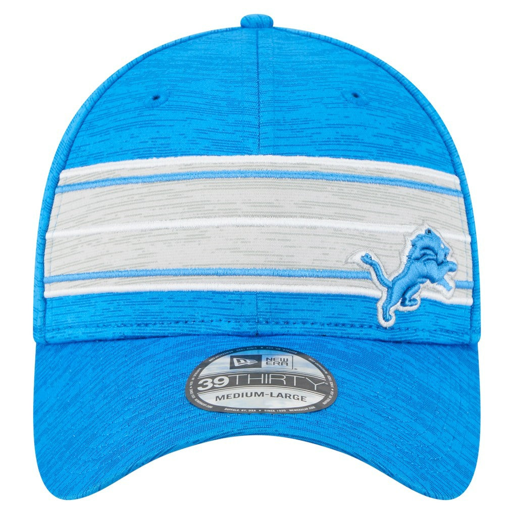 Detroit Lions New Era Stripes 39THIRTY Flex Hat Blue | NFL