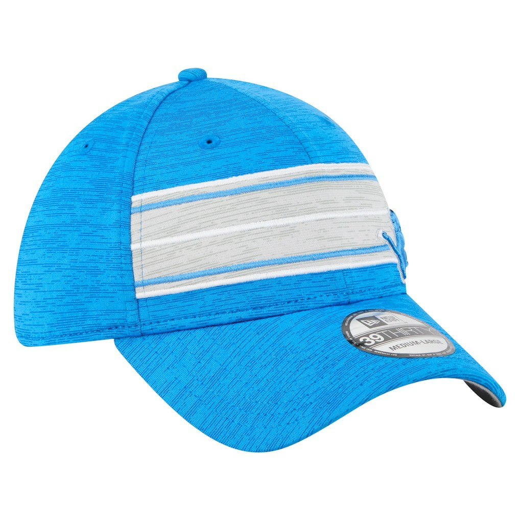 Detroit Lions New Era Stripes 39THIRTY Flex Hat Blue | NFL
