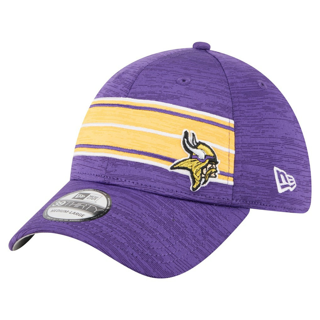 Minnesota Vikings New Era Stripes 39THIRTY Flex Hat Purple | NFL
