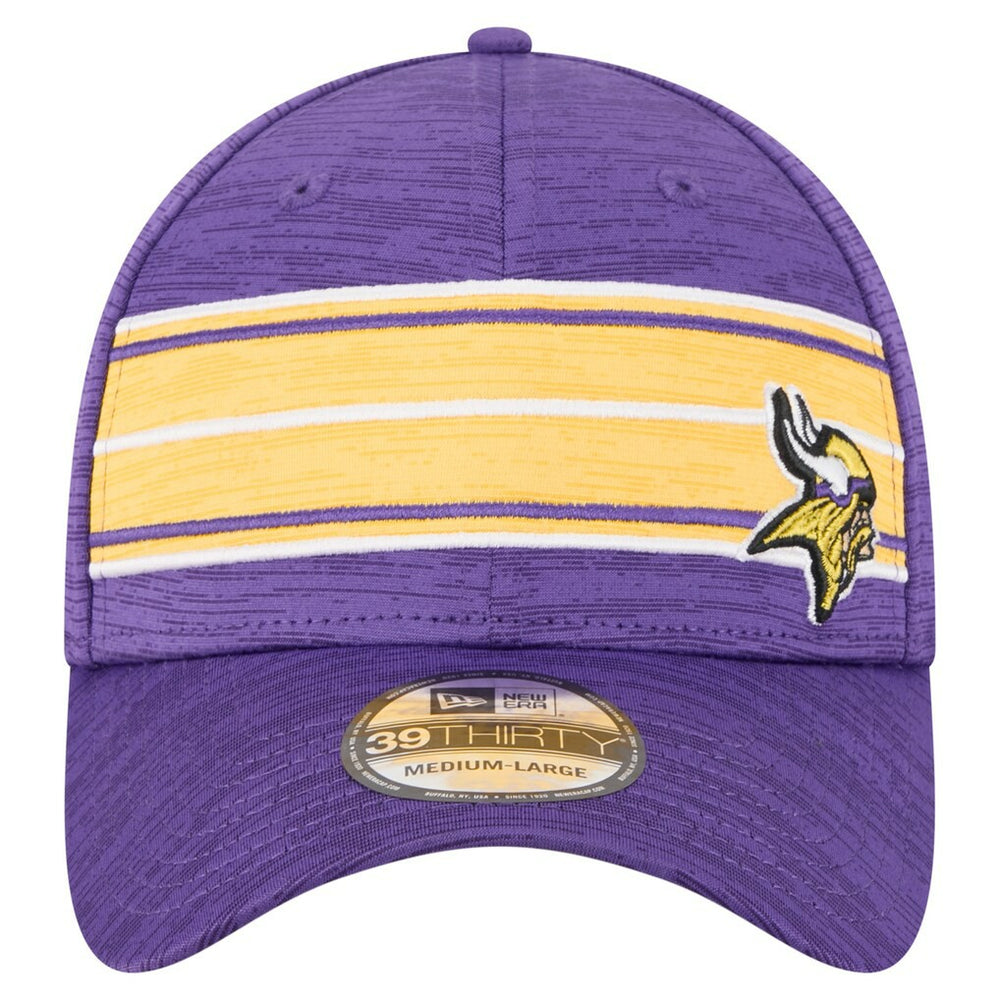Minnesota Vikings New Era Stripes 39THIRTY Flex Hat Purple | NFL