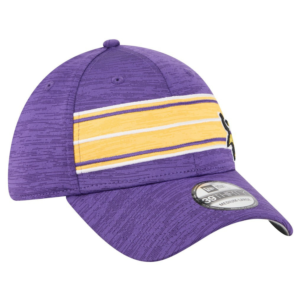 Minnesota Vikings New Era Stripes 39THIRTY Flex Hat Purple | NFL