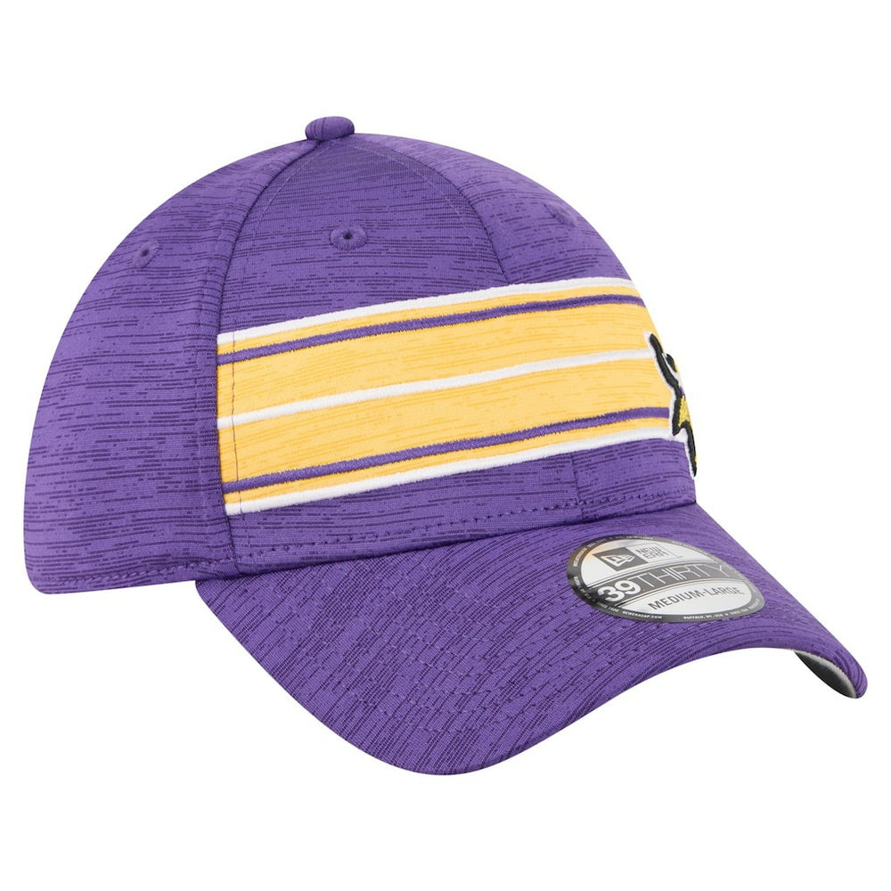 Minnesota Vikings New Era Stripes 39THIRTY Flex Hat Purple | NFL