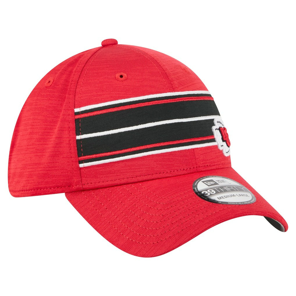 Kansas City Chiefs New Era Stripes 39THIRTY Flex Hat Red | NFL