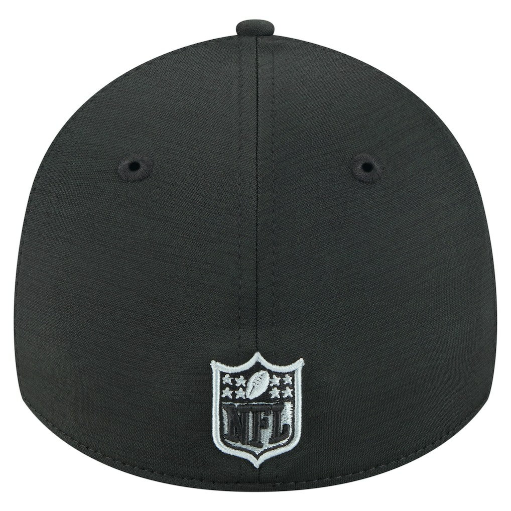 Las Vegas Raiders New Era Stripes 39THIRTY Flex Hat Black | NFL