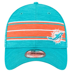 Miami Dolphins New Era Stripes 39THIRTY Flex Hat Aqua | NFL