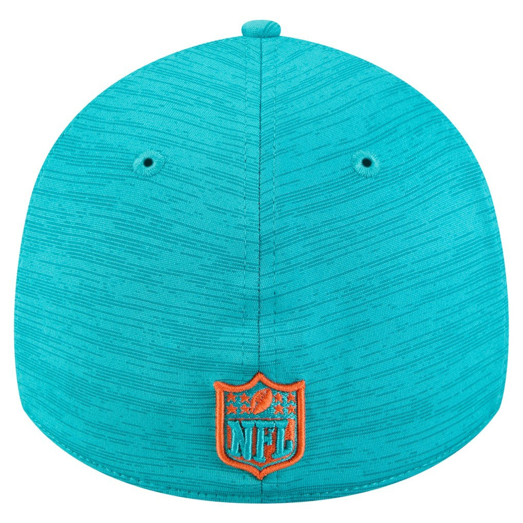 Miami Dolphins New Era Stripes 39THIRTY Flex Hat Aqua | NFL
