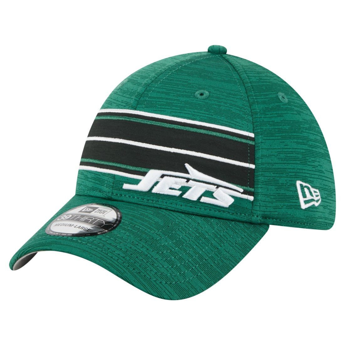 New York Jets New Era Stripes 39THIRTY Flex Hat Green | NFL