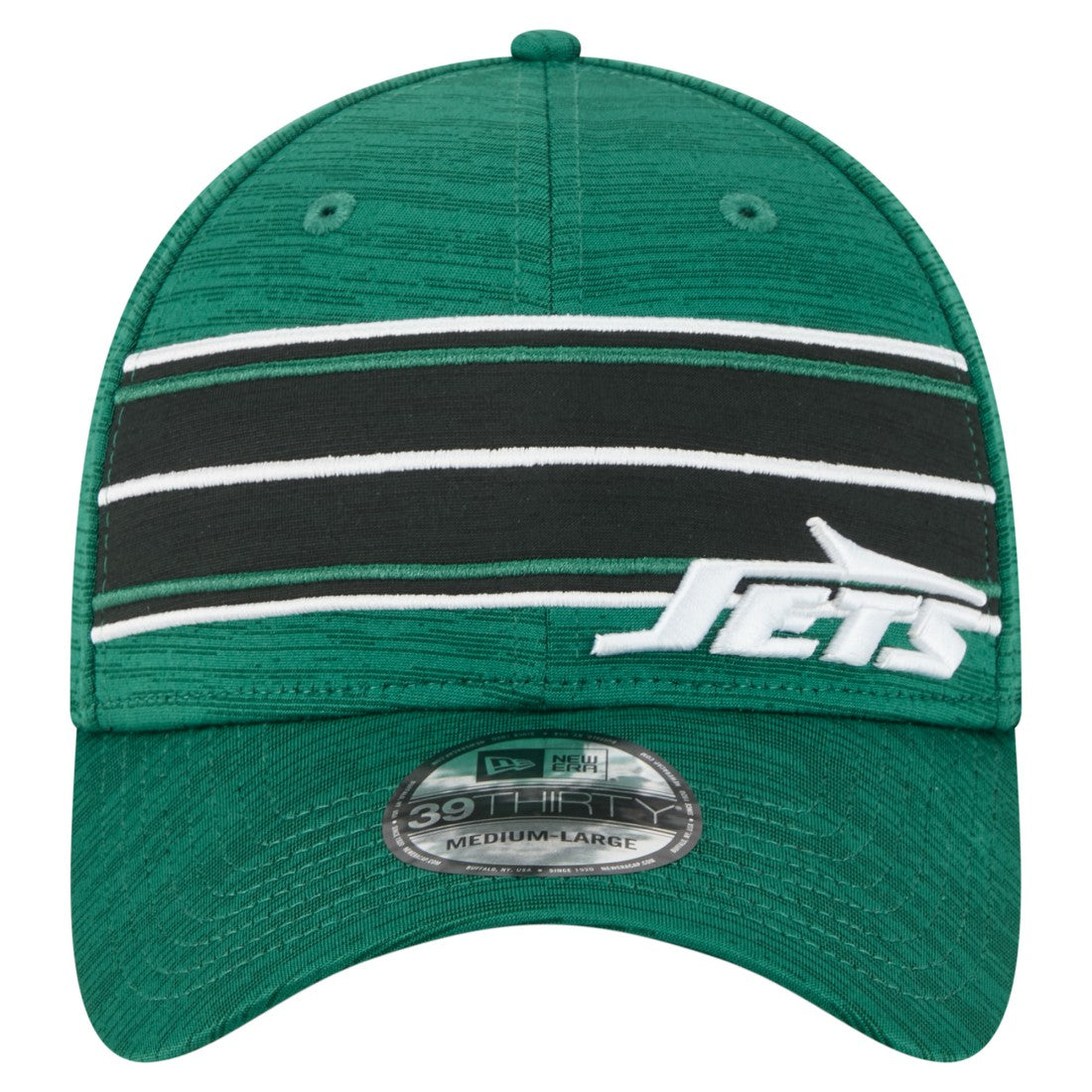 New York Jets New Era Stripes 39THIRTY Flex Hat Green | NFL