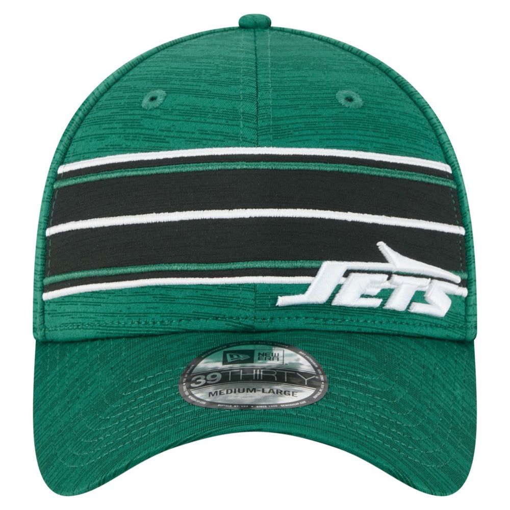 New York Jets New Era Stripes 39THIRTY Flex Hat Green | NFL