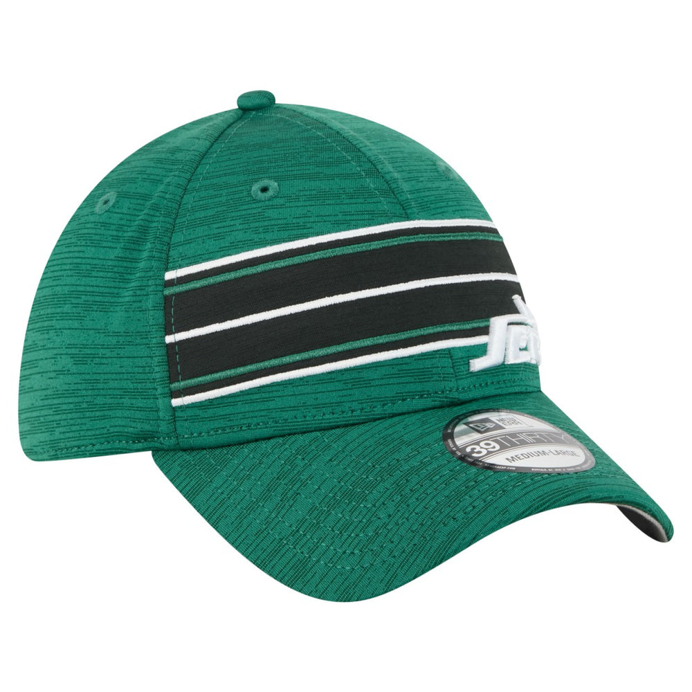New York Jets New Era Stripes 39THIRTY Flex Hat Green | NFL
