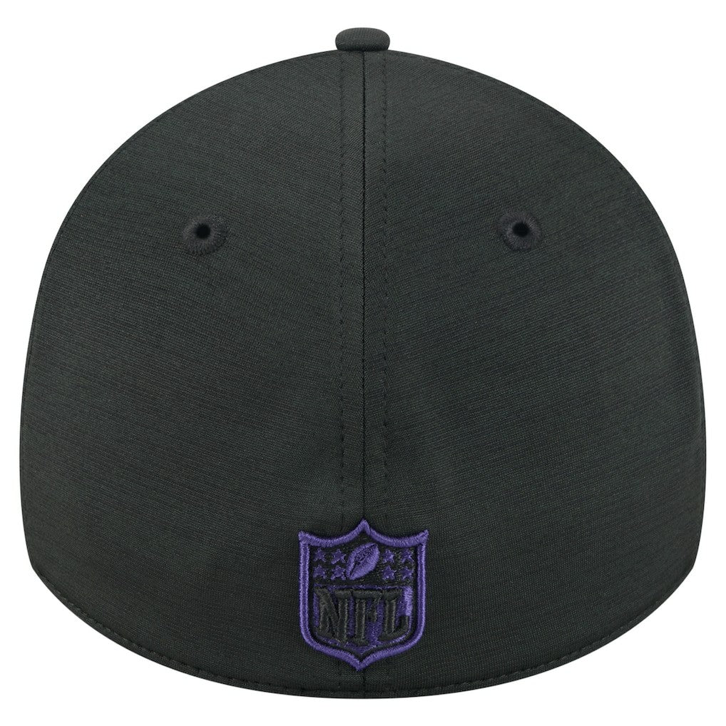 Baltimore Ravens New Era Stripes 39THIRTY Flex Hat Black | NFL
