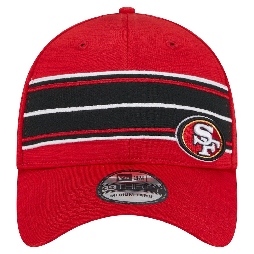 San Francisco 49ers New Era Stripes 39THIRTY Flex Hat Scarlet | NFL