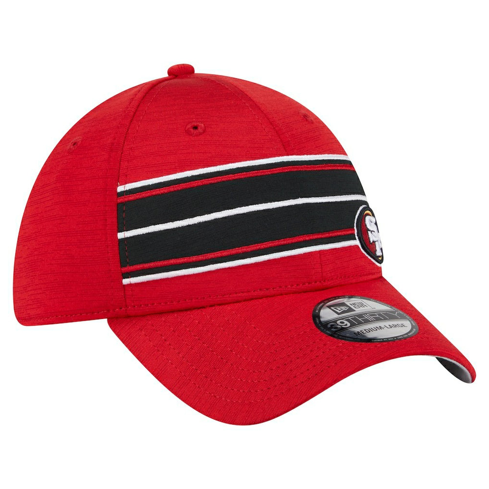 San Francisco 49ers New Era Stripes 39THIRTY Flex Hat Scarlet | NFL