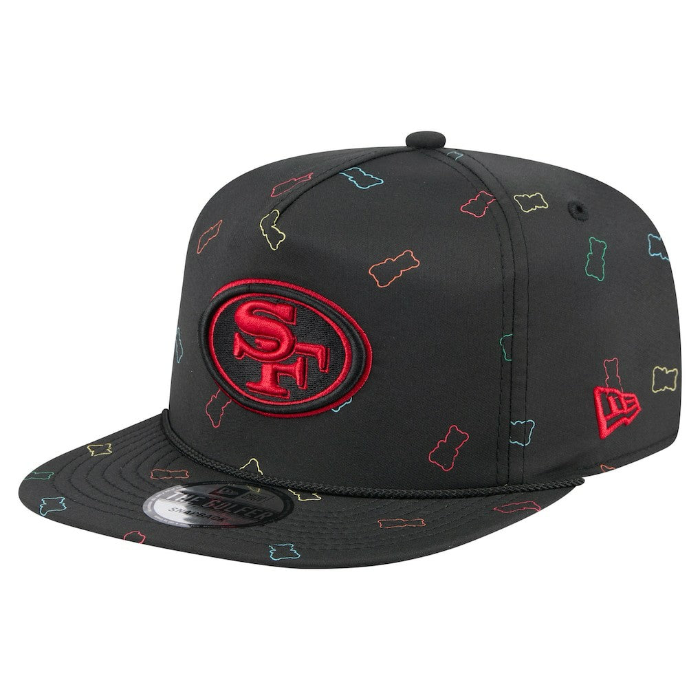 San Francisco 49ers New Era Gummy Golfer Snapback Hat Black | NFL