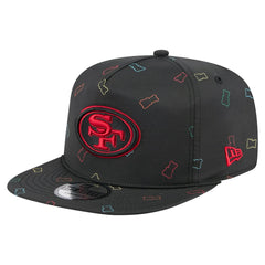 San Francisco 49ers New Era Gummy Golfer Snapback Hat Black | NFL