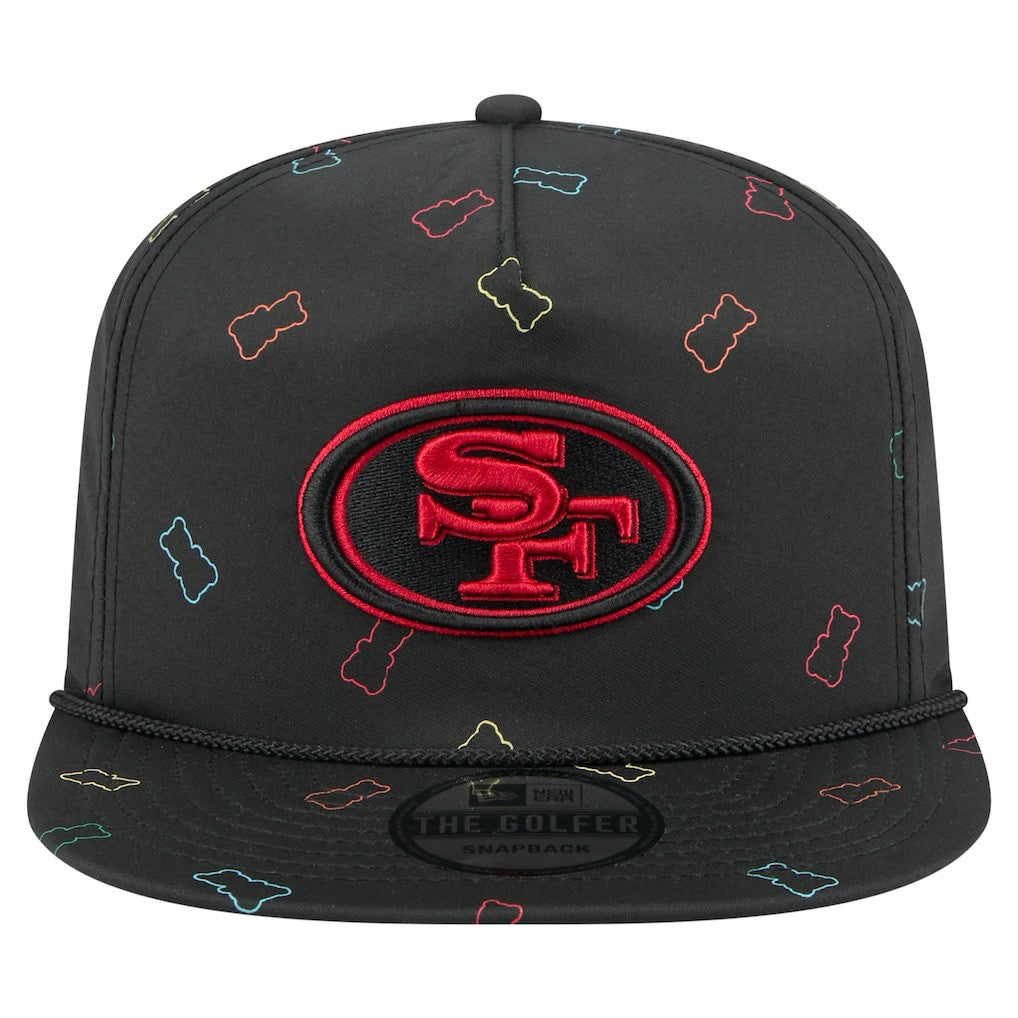 San Francisco 49ers New Era Gummy Golfer Snapback Hat Black | NFL