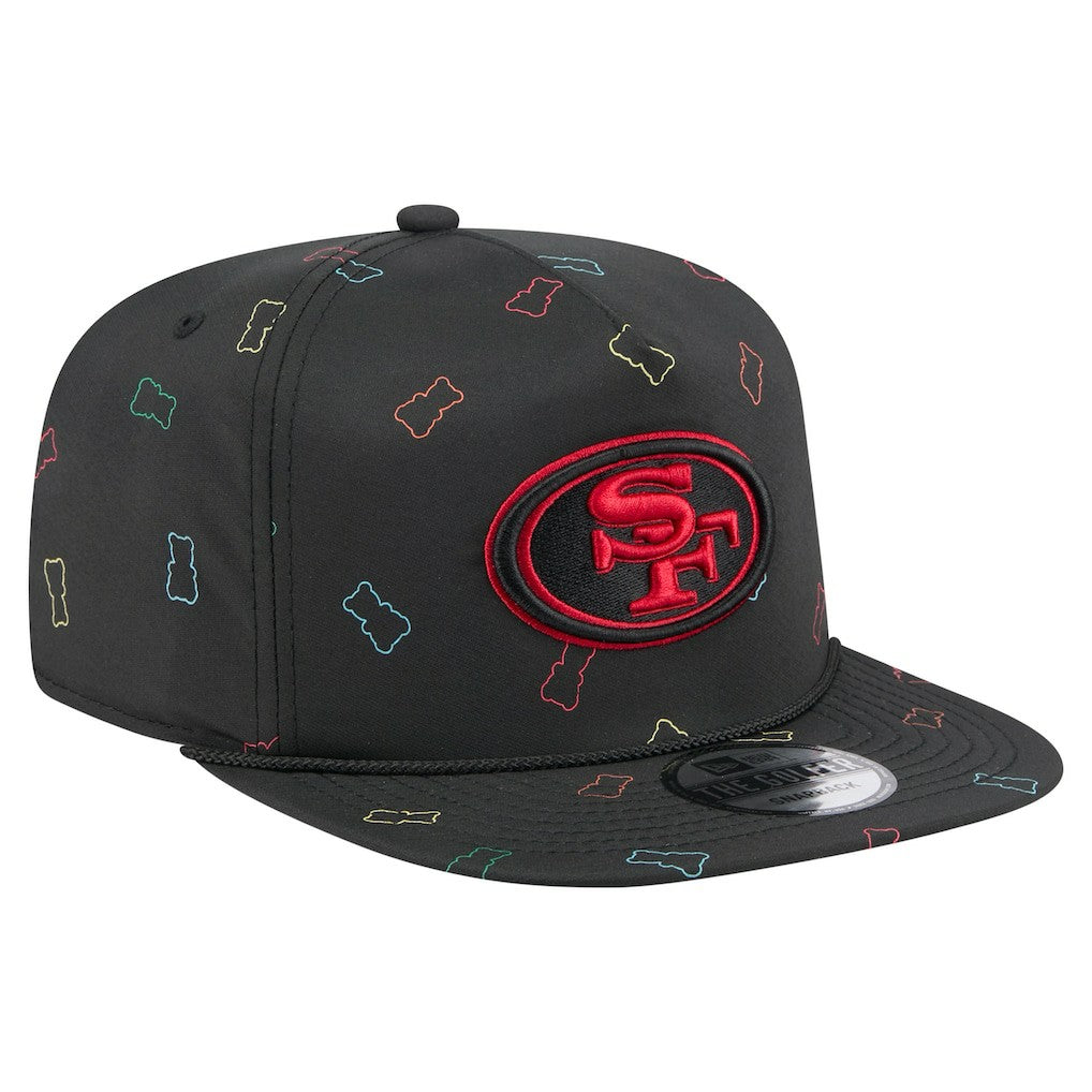 San Francisco 49ers New Era Gummy Golfer Snapback Hat Black | NFL