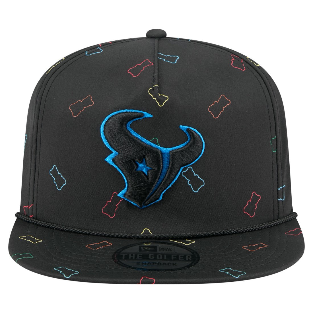 Houston Texans New Era Gummy Golfer Snapback Hat Black | NFL