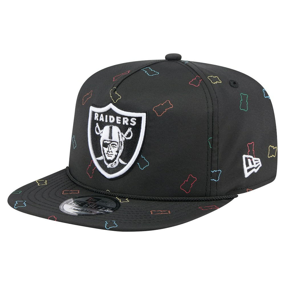 Las Vegas Raiders New Era Gummy Golfer Snapback Hat Black | NFL
